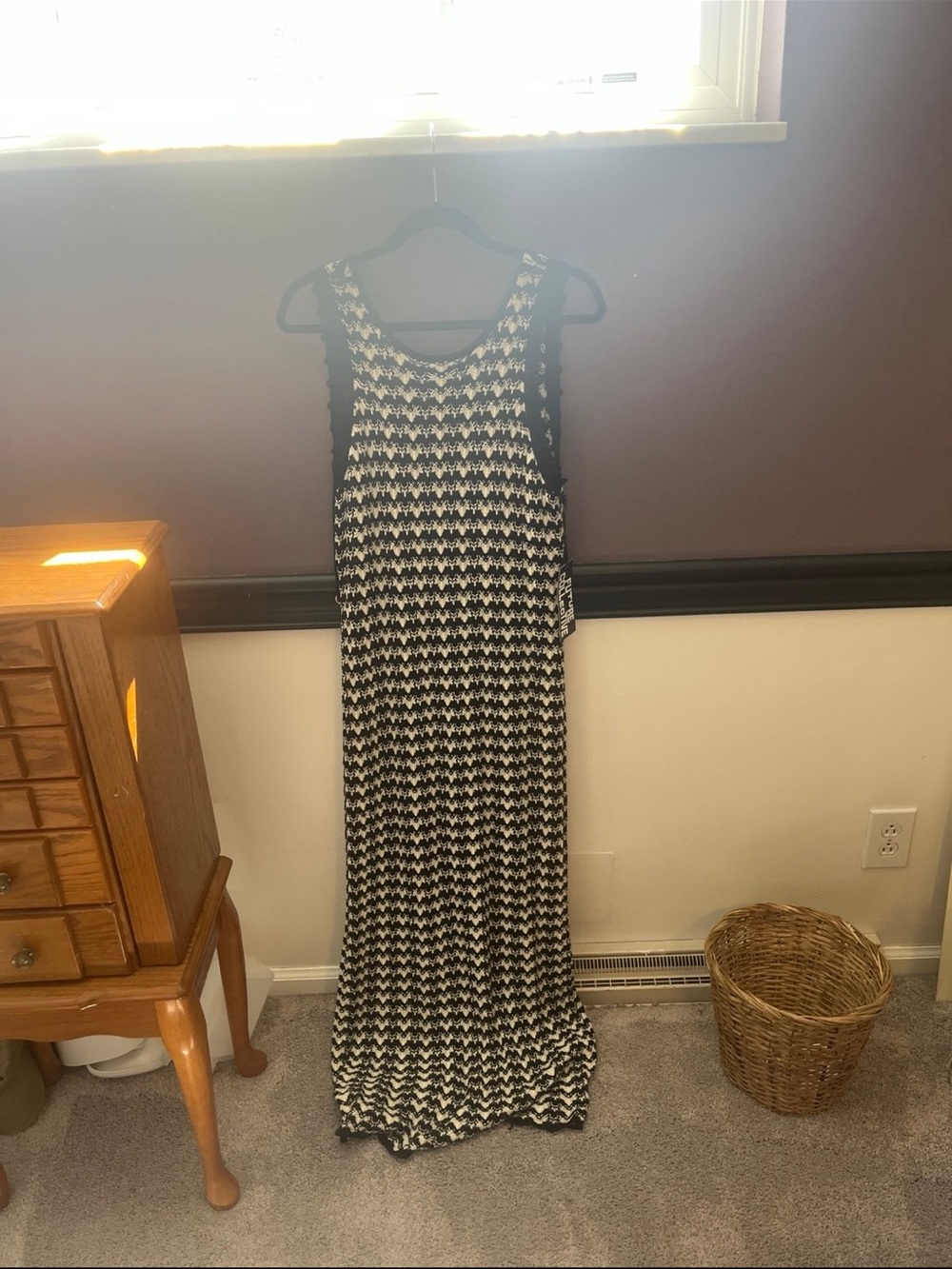 Target Black and White Houndstooth Maxi Dress